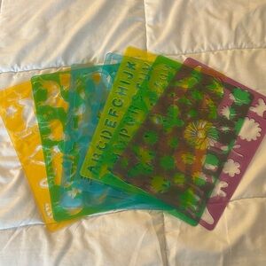 Vintage Colorful Stencil Set for Crafting
